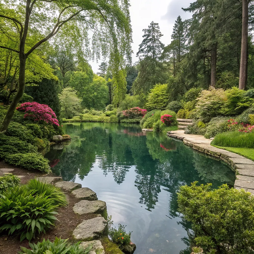 Artificial Pond and Greenery